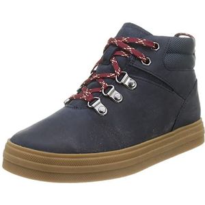 Clarks Nova Hike K Chukka laarzen voor jongens, Navy blauw leer