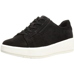 Clarks Dames Layton Lace Sneaker, Black SDE, 37 EU