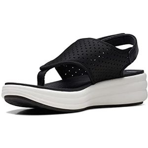 Clarks Drift Ave Flip Flops voor dames, zwart, 36 EU, zwart.