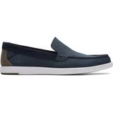 Instapper Clarks Men Bratton Loafer Navy Nubuck-Schoenmaat 42