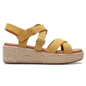 Sandalettes Clarks Women Kimmei Buckle Yellow Suede-Schoenmaat 38