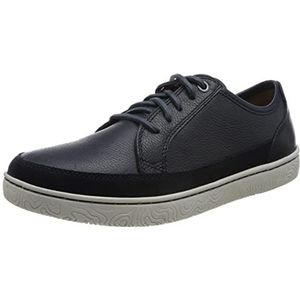 Clarks Hodson Lace Sneakers voor heren, Navy Leather, 41 EU