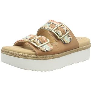 Clarks Lana Beach dames sandaal. glijbaan, Natural Tan , 39 EU