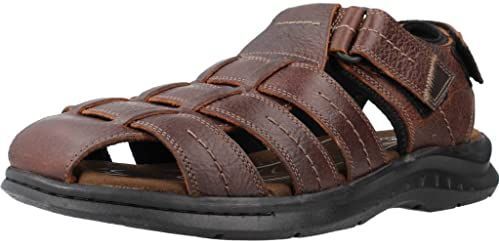 Clarks - Walkford Fish - Sandaal - Bruin Tumb - Heren