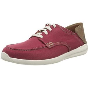 Clarks Gorwin Lace Sneakers voor heren, brick red, 39.5 EU