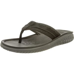 Clarks Heren Wesley Post Flip-Flops, zwart, 41 EU