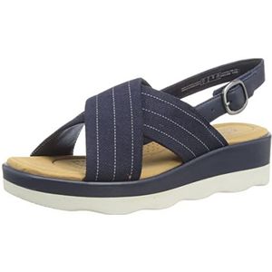 Clarks Clara Cove Damessandalen, Navy Blauw