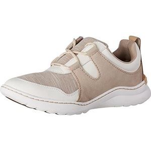 Clarks Teagan Lace Sneakers voor dames, Zand Combi, 41.5 EU