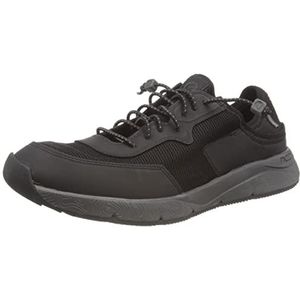 Clarks Davis Low Sneakers voor heren, Black Combi, 47 EU