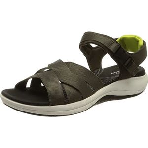 Clarks Mira Tide Sandalen voor dames, dark olive, 37 EU