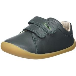Clarks Roamer Craft T jongens Sneaker Sneaker, Green Leather , 18 EU Breed