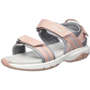 Clarks Expo Sea K. Sandalen voor meisjes, Roze Combi, 24 EU