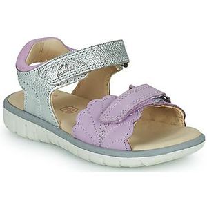 Clarks Roam Wing K. Sandalen voor meisjes, Lilac Combi, 25.5 EU