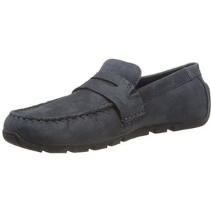 Clarks Heren Oswick Bar Moccasin, Navy Nubuck, 44 EU