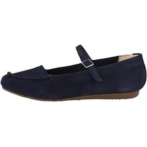 Clarks Dames Freckle Bar Ballet Flat, Navy Suède., 37 EU