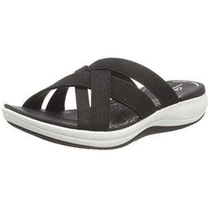 Clarks Dames Mira Grove Flip-Flop, Zwart/Zwart, 36 EU, zwart, 36 EU
