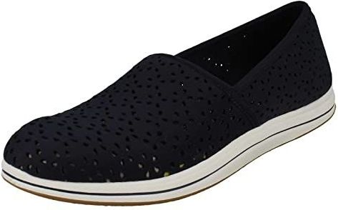 Clarks - Brinkley Emily - Mocassins - Navy Blauw - Textiel