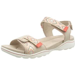 Clarks Amanda Sprint Sportsandalen voor dames, zand, 40 EU, zand suède., 40 EU
