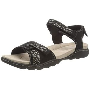 Clarks, Flat Sandalen Zwart, Dames, Maat:39 1/2 EU