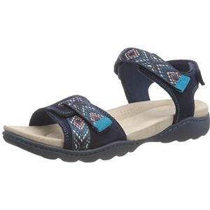 Clarks Amanda Sprint Sportsandalen voor dames, marineblauw, 36 EU, Navy Suède., 36 EU