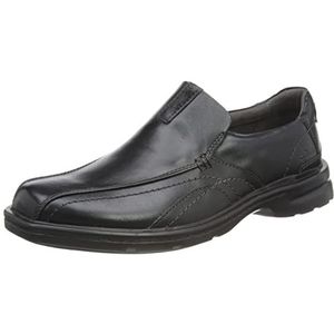 Clarks Gessler Step Oxford voor heren, leer, zwart, 38,5 EU smal, Zwart leer