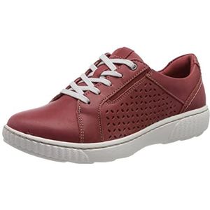 Clarks Caroline Ella Oxford, Damesschoenen, kersenrood, 42 EU, rood (cherry red), 42 EU