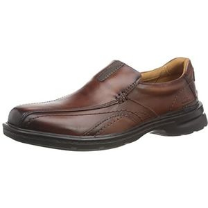 Clarks Gessler Step Oxford voor heren, donkerbruin, Lea, 41,5 EU, Lea donkerbruin