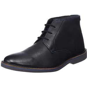 Clarks AtticusLT Mid Chukka Boot, Black Leather, 44,5 EU