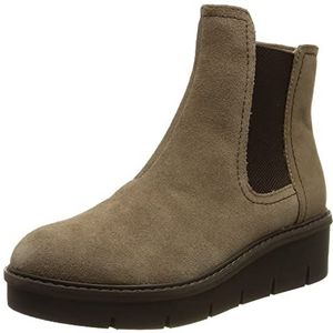 Clarks Dames Airabell Mid Chelsea Boot, Pebble Suede, 35,5 EU