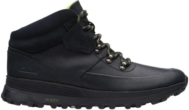 Clarks - atl trek mid - Enkellaarsjes - Zwart - Leer