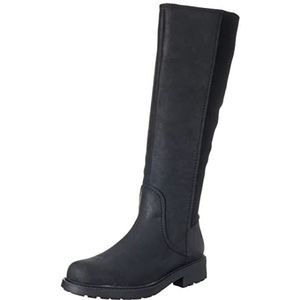 Clarks Dames Opal Glow Knee High Boot, Black Leather, 37 EU