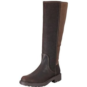 Clarks Dames Opal Glow Knee High Boot, Dark Brown Lea, 38 EU