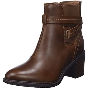 Clarks Dames Scene Star Fashion Boot, Dark Tan Lea, 39,5 EU