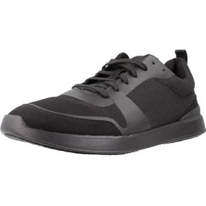 Clarks, Schoenen, Heren, Zwart, 42 EU, Stijlvolle LT Lace Sneakers voor Mannen