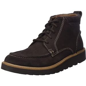 Clarks Barnes Mid Fashion Boot, Dark Brown Suede, 41 EU