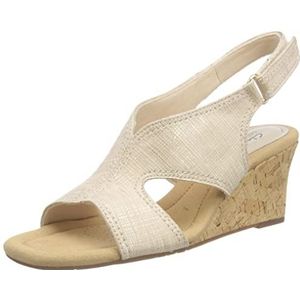 Clarks Kyarra Aster Sandalen voor dames, Zand metallic, 37 EU