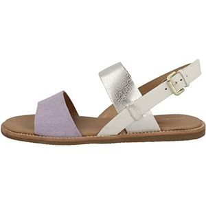 Clarks Karsea Strap Sandalen voor dames, lila combi, 37 EU, Lilac Combi, 37 EU