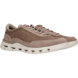 Clarks, Taupe Leren Sneakers voor Heren Veelkleurig, Heren, Maat:42 1/2 EU