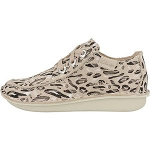 Clarks - Dames - Funny Dream - D - 2 - Black/Sand Print - maat 6