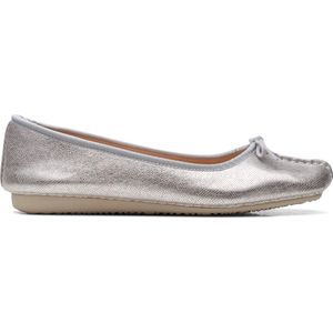 Clarks - Dames - Freckle Ice - D - 6 - silver metallic - maat 4