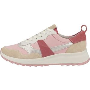 Clarks DashLite Jazz Sneakers voor dames, Pale Peach Combi, 39,5 EU, Pale Peach Combi, 39.5 EU