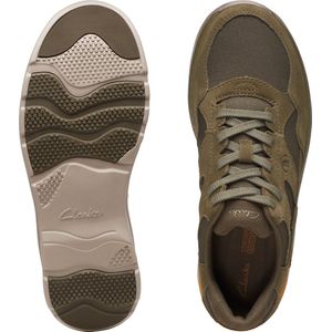 Clarks - Chartlite Tor - Sneakers - Dark Olive Combi - Heren