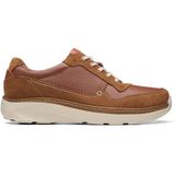 Veterschoen Clarks Men ChartLite Move Dark Tan Leather-Schoenmaat 41