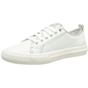 Clarks Roxby Lace Sneakers voor dames, wit/zilver, 36 EU, Wit-zilver., 36 EU