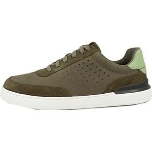 Clarks CourtLite Tor Sneakers voor heren, olijfgroen, 40 EU, olijfgroen, 40 EU