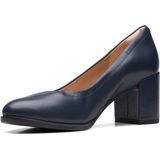 Clarks - Freva 55 - Tennisschoenen - Marineblauw - Blokhak