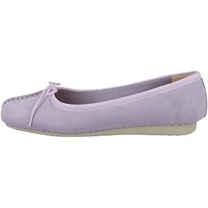 Clarks Freckle Ice Ballerina's voor dames, Paars suède, 39.5 EU