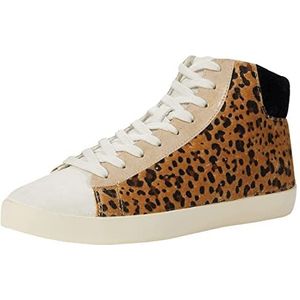 Gola Dames Nova High Oasis Sneaker, Witte luipaard, 41 EU