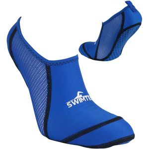 SwimTech Unisex zwembad sokken voor volwassenen (38-40,5 EU) (Blauw)