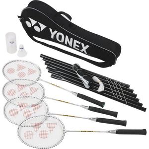 Yonex 4 Spelers Badminton Set  (Zwart/Wit)